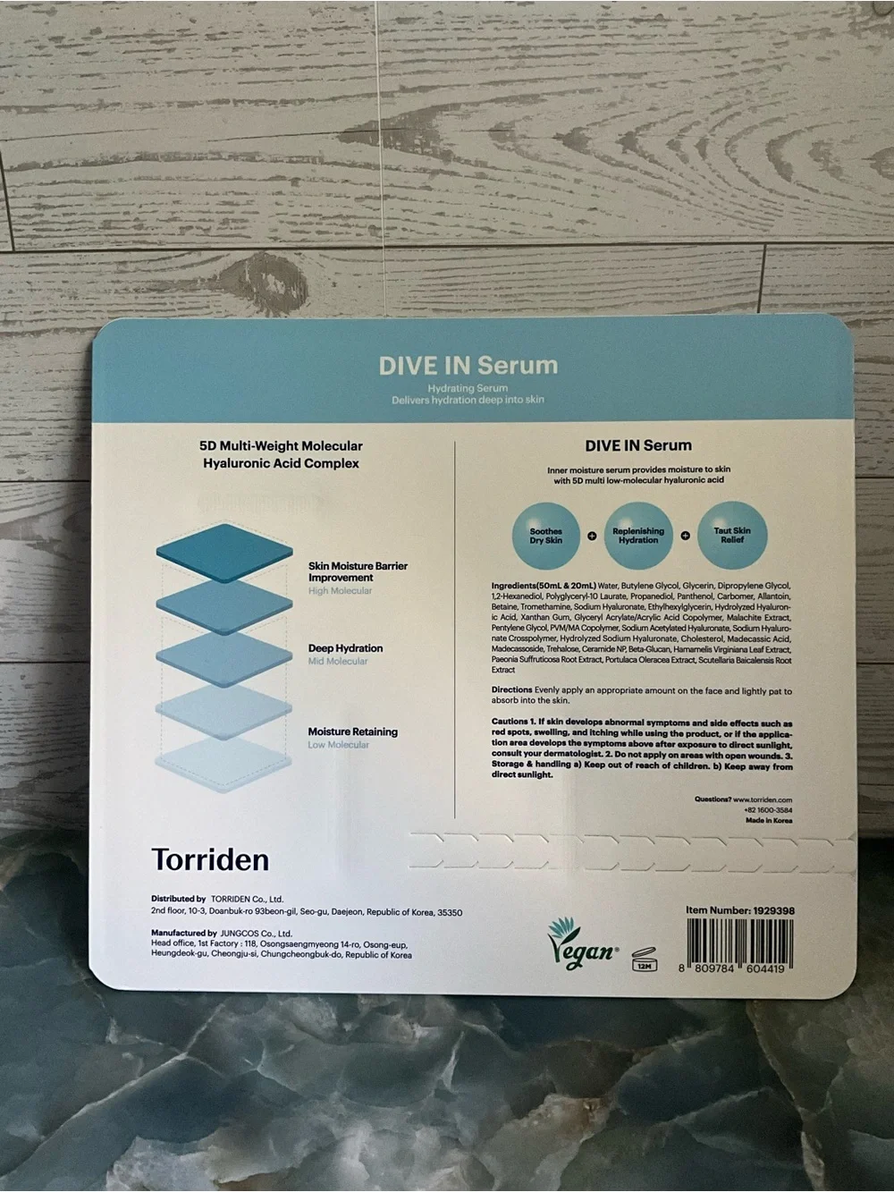 Torriden Dive In Serum dual pack 2028 EXPIRY.